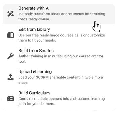 1 Generate with AI