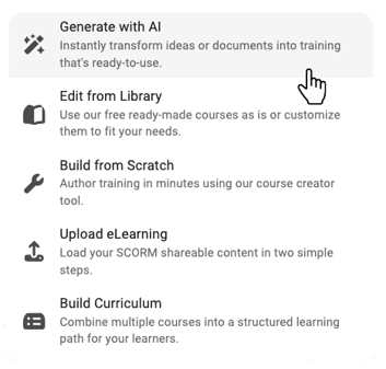 1 Generate with AI