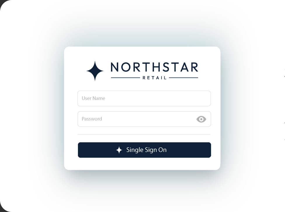 Single sign-on screen