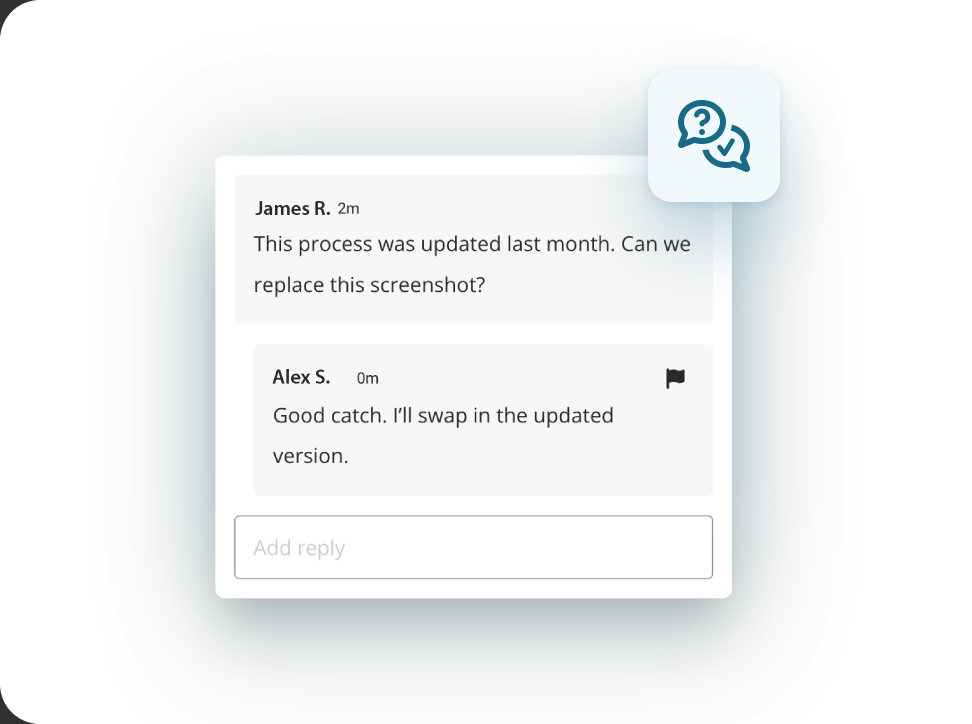 Stakeholder review comments in Learner Mobile