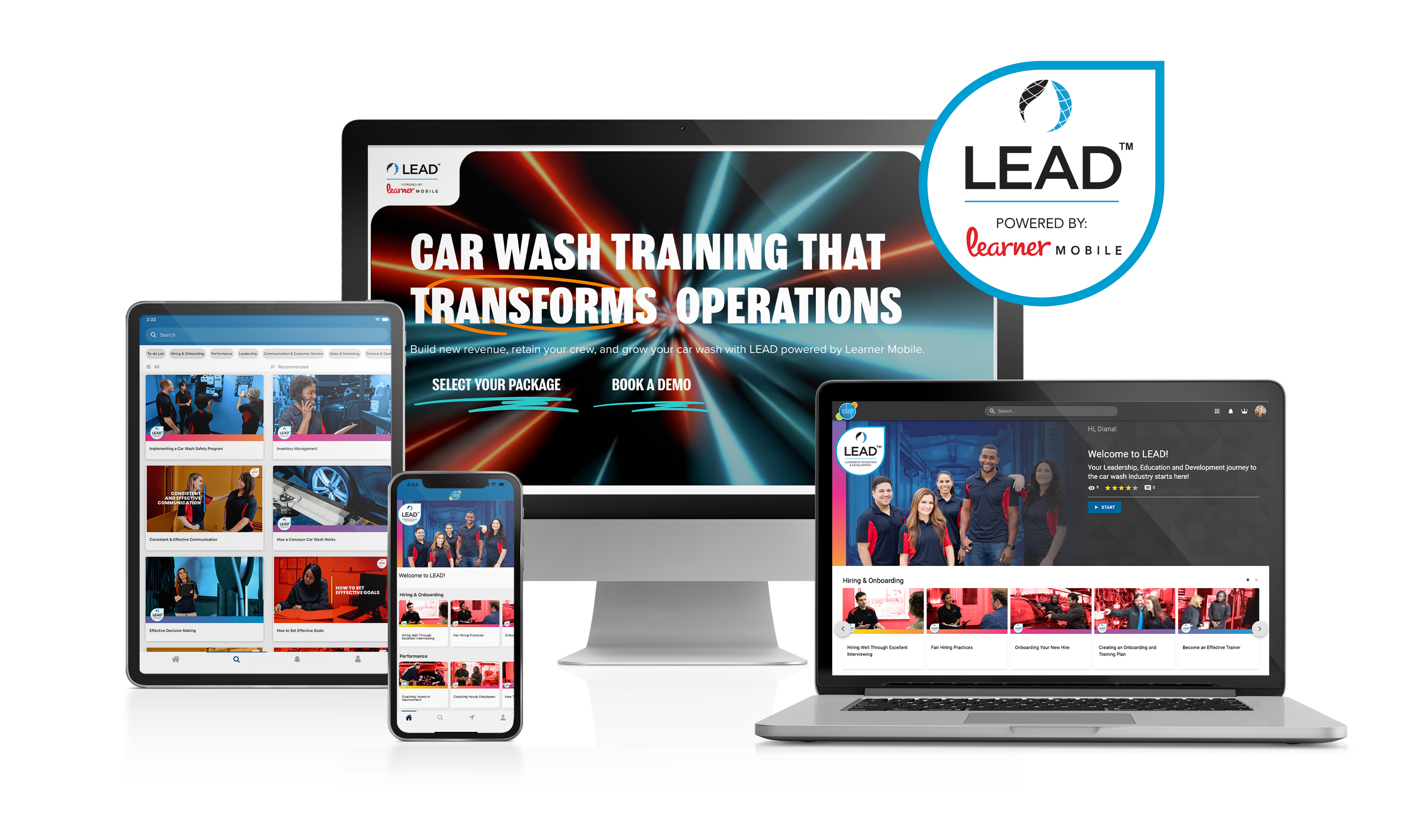 LEAD, Powered by Learner Mobile on mobile